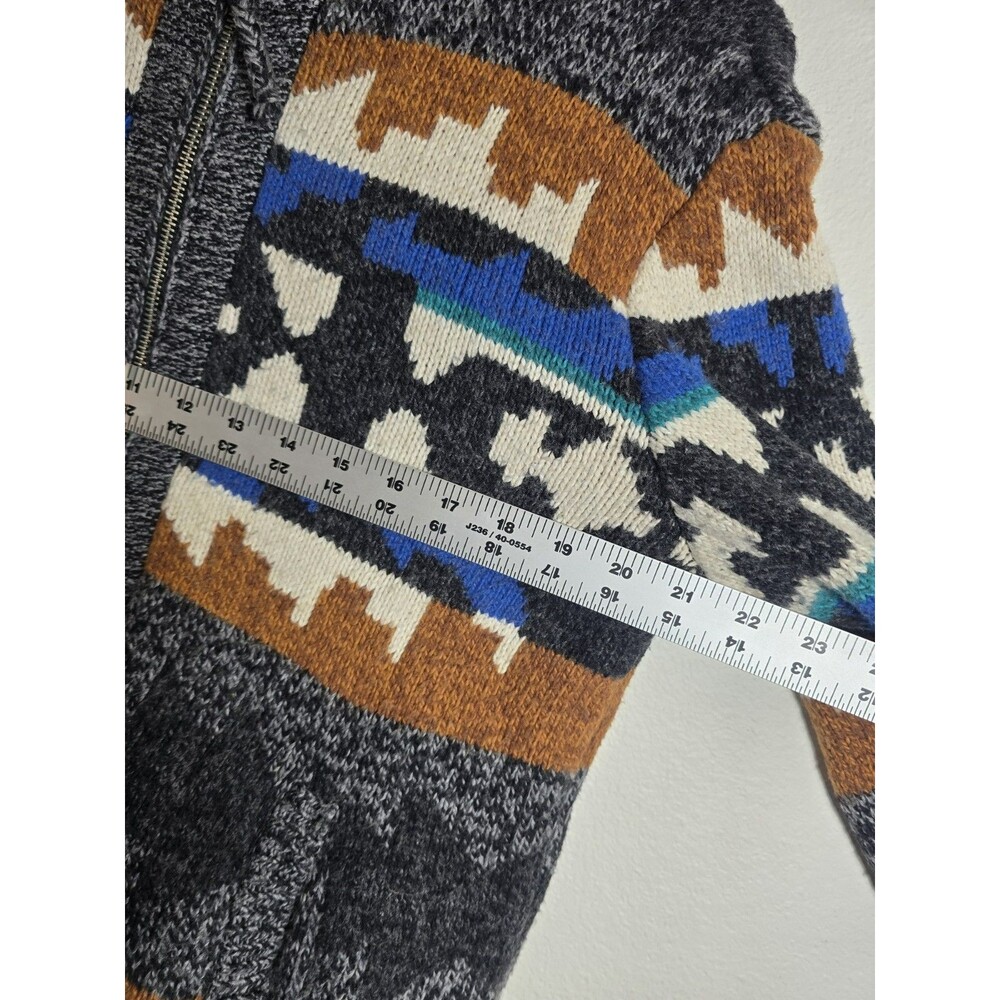 American Eagle Women’s Wool Blend Aztec Southwest Zip Knit Sweater Jacket S/P... - Picture 7 of 14